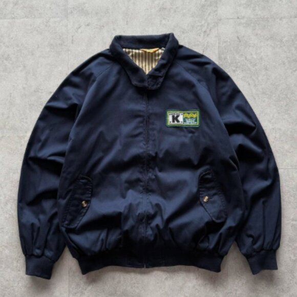 Navy Bomber Jacket with Patch Detail - Picture 1 of 4